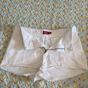 Dickies White Jean Shorts